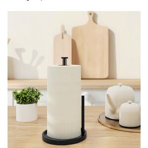 Minimal Black & White Paper Towel Holder